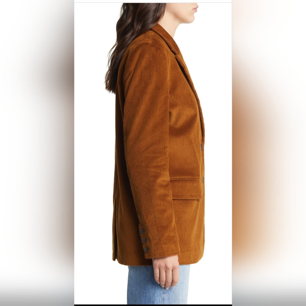 Treasure & Bond Tan Corduroy Blazer - Picture 4 of 6